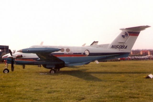 Beechcraft Super King Air 200 (N150BA) - Seen here in May-84.  Since reregistered N120PR.  Registration cancelled 7-Jul-11.  Broken up at TJSJ.