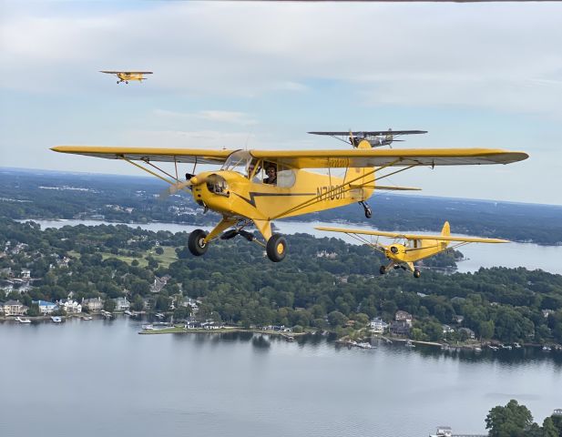 Piper NE Cub (N7100H) - Over Lake Norman Charlotte, NC Sep. 23, 2020