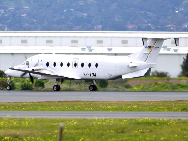 Beechcraft 1900 (VH-YOA) - Rolling for take off on runway 05. Thursday 12th July 2012.