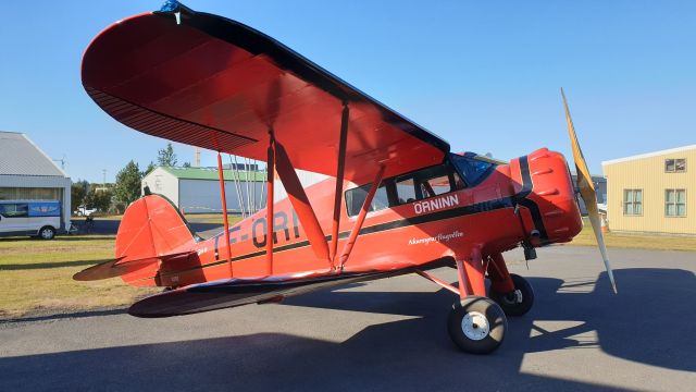 WACO YKS (TF-ORN) - 100 years of aviation in Iceland.