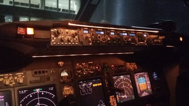 Boeing 737-800 (EI-EBC) - This is the AP Panel on EI-EBC after landing into Manchester