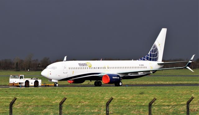 Boeing 737-800 (M-ABNG) - aergo capital b737-8k5 m-abng being towed at shannon 12/3/21.