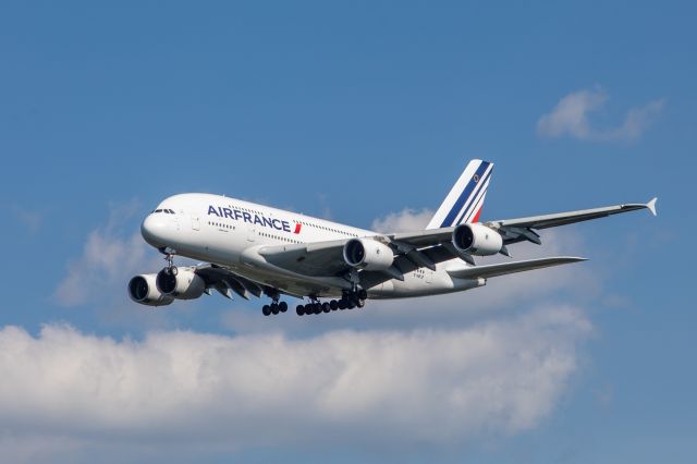 Airbus A380-800 (F-HPJF) - taken from the Steven F. Udvar-Hazy Air and Space Museum in Chantilly, Virginia