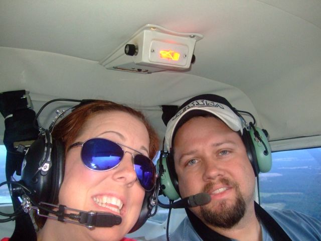 Cessna Commuter (N8166F) - Angelina & I flying our 1966 Cessna 150F.