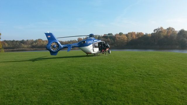 Eurocopter EC-635 (PH-PXD) - POLICE05 parking at the "Rutbeek" in Enschede