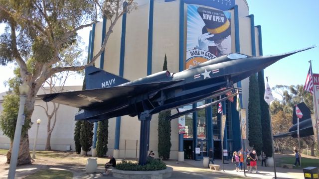 — — - This is a Convair F2Y-1 Sea Dart on display at the San Diego Air and Space Museum. It is the first seaplane to go supersonic. It is also the first delta wing seaplane.