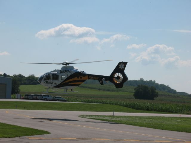 N575ME — - Eurocopter N575ME departing runway 35 at KTHV , York Airport , Helicopter belongs to Stat Medivac .