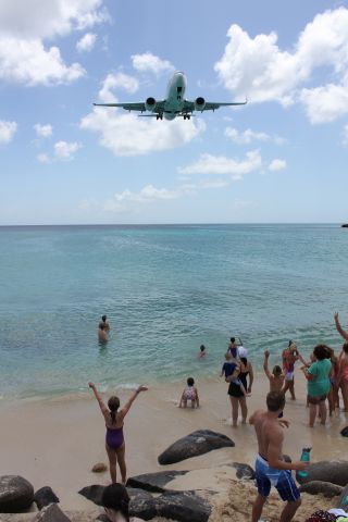 — — - Love this view in St. Maarten. This is a must visit for the aviation fan.