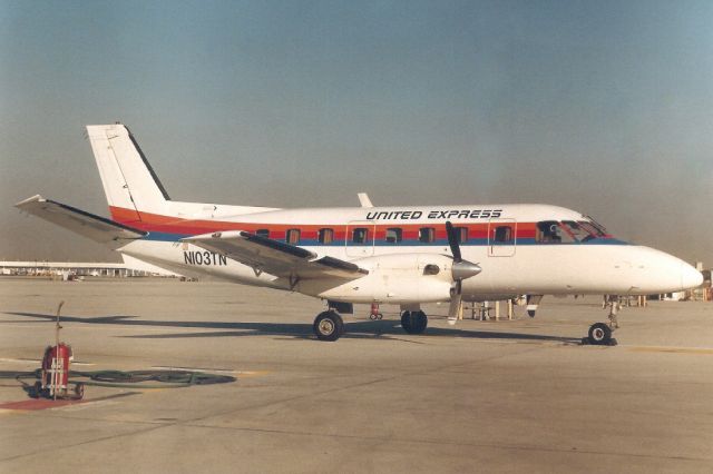 Embraer EMB-110 Bandeirante (N103TN) - Seen here in Mar-88.br /br /Exported to Venezuela 6-Dec-91 as YV-245C for Rutaca Airlines.