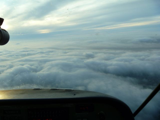 Beechcraft Duchess (N3803E) - On the ILS into KMYF
