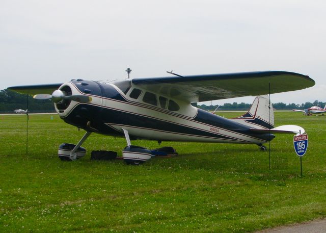 Cessna 190 (N9885A) - At AirVenture 2016.     Cessna 195