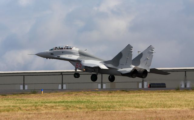 N29UB — - Mig-29UB From Historic Flight at Paine Field Everett WA landing at Paine Field after a test flight.