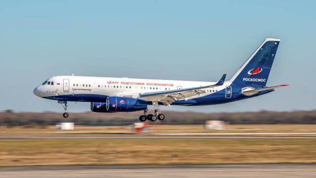 RA-64045 — - The Russian Space Agency Tu-204-300 makes its first ever visit to Ellington Field on 12/17/2020.