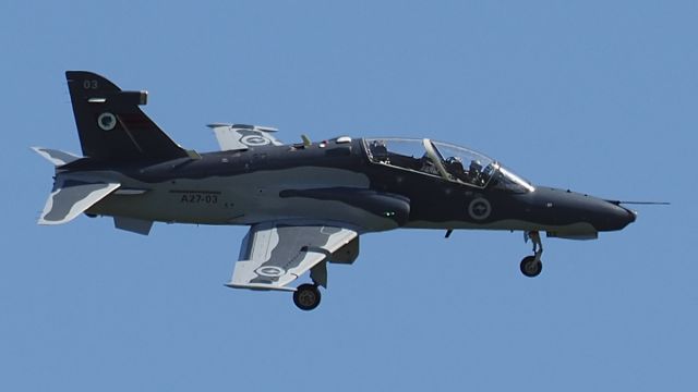 Boeing Goshawk (A2703) - BAe Hawk. MK 127. RAAF A27-03 cn DT03. RAF sn ZJ634, rwy18 YPEA 11 Sep 2020