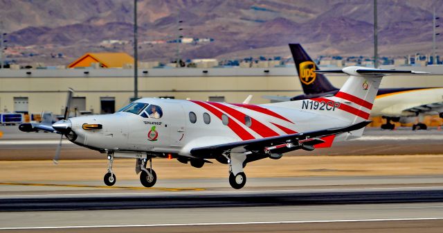 Pilatus PC-12 (N192CP) - N192CP 2014  PILATUS-PC12 s/n 1509 - Las Vegas - McCarran International (LAS / KLAS)br /USA - Nevada, December 5, 2015br /Photo: Tomás Del Coro