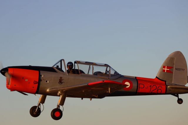 OGMA DHC-1 Chipmunk (N22777) - ex-Royal Danish Air Force Chipmunk P-126 Departing Capitol Drive Airport in Brookfield, WI