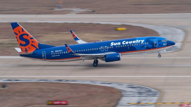 Boeing 737-800 (N801SY) - Departing 36Rbr /11/18/18