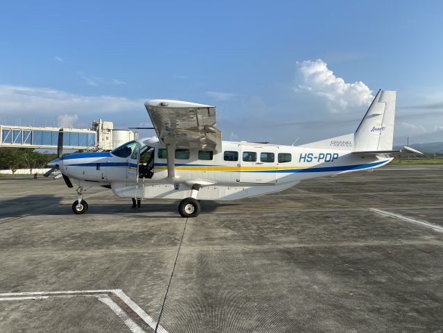 Cessna Caravan (HS-PDP) - Refueling at Banda Aceh on a ferry flight Thailand to South Africa. 12-MAR-2020.