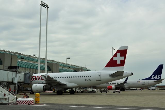 Airbus A319 (HB-IPV) - Swiss Air Airbus A319-112 HB-IPV in Rome Fiumicino 