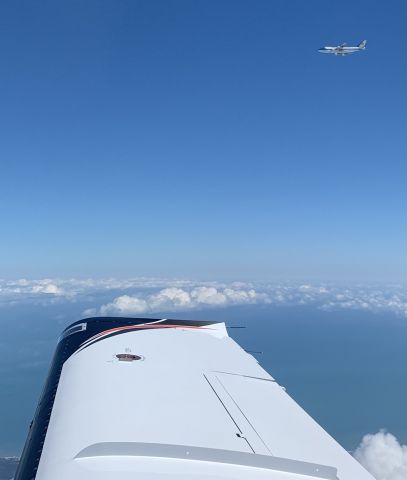 Socata TBM-850 (N37TC) - AF1 passing off my right side enroute from pbi to dab on 2/16/20 around 12:40pm