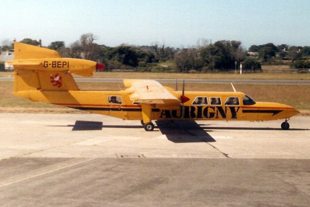 PILATUS BRITTEN-NORMAN Trislander (G-BEPI) - Seen here on 15-Jul-89.  Reregistered G-FTSE 23-May-00.br /Registration cancelled 14-Aug-14.  Broken up at EGJB.