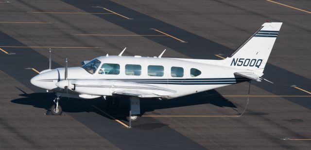 Piper Navajo (N500Q) - Aircraft parked near El Aero at Carson City.