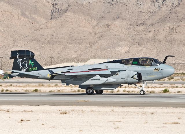 16-1883 — - EA-6B Prowler from VAQ-209 landing after a Red Flag mission July 2012.