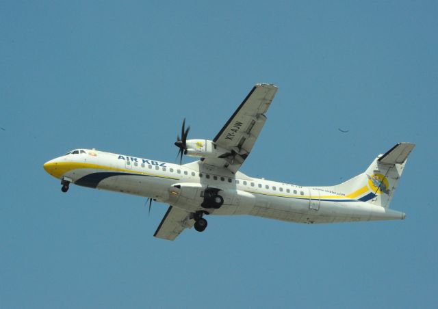 Aerospatiale ATR-72-600 (XY-AJW) - Air KBZ, XY-AJW, ATR72-600, Approaching Yangon(RGN) Airport Myanmar