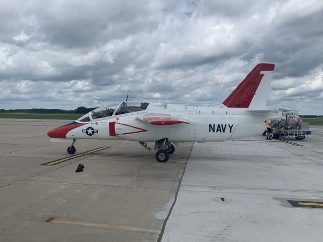 SINGAPORE S-211 (N48SM) - Getting gas after Oshkosh 