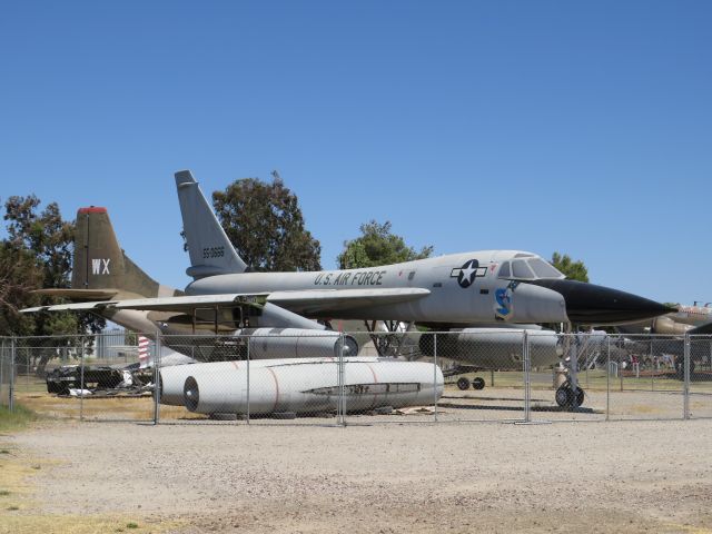 55-0666 — - Castle Air Museum Atwater, CA           br /Convair B-58 Hustler