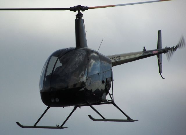 Robinson R-22 (N16HF) - Lifting off from Brackett Field.