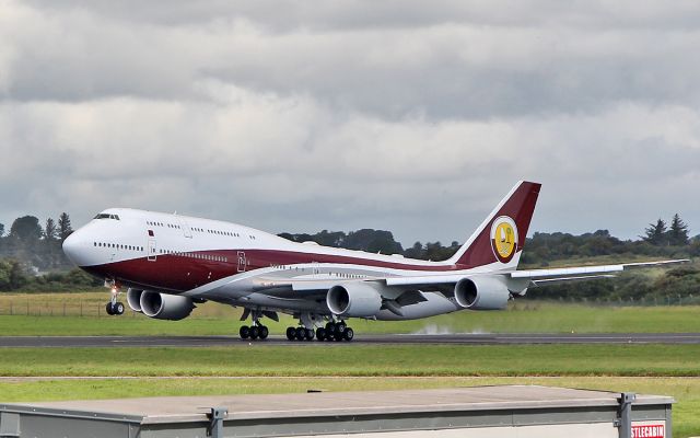 BOEING 747-8 (VQ-BSK) - worldwide aircraft holdings b747-8zv bbj vq-bsk training at shannon 15/8/17.