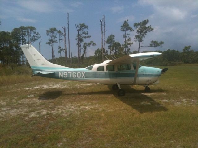 Cessna Centurion (N9760X) - Cessna 210 at Dog Island Airstrip, FL