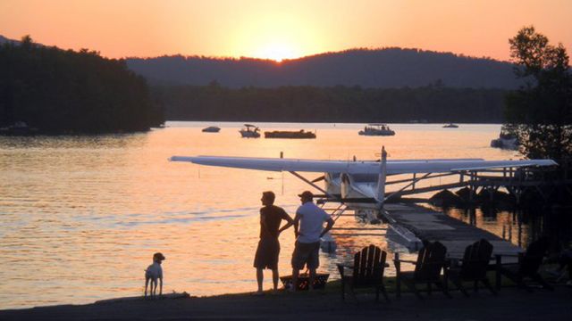 Cessna Skylane (N82ME) - Sunset in Greenville, ME