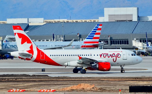 Airbus A319 (C-GBHO) - C-GBHO Air Canada Rouge 1998 Airbus A319-114 - cn 779 - Las Vegas - McCarran International Airport (LAS / KLAS)br /USA - Nevada January 28, 2015br /Photo: Tomás Del Coro