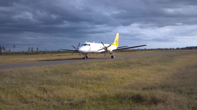 FIAT G-59 (N789G) - Taxing from runway 36 Allen Parish Airport, Oakdale, Louisiana