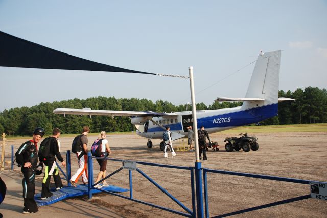 N227CS — - Loading jumpers at Skydive Carolina, Chester SC.