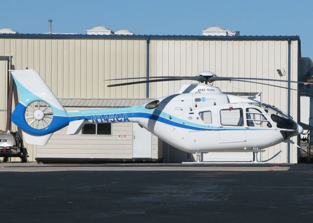 Eurocopter EC-635 (N145CA) - Parked at Metro Aviation near the Downtown Shreveport airport.