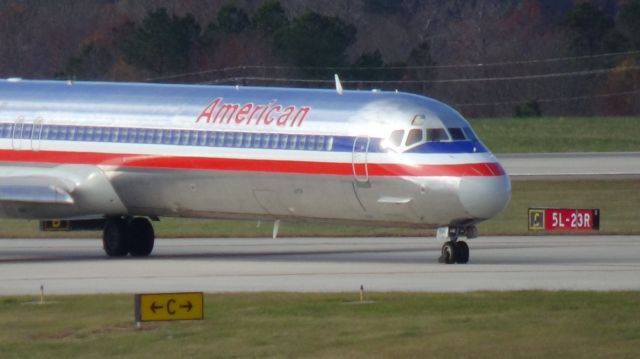 McDonnell Douglas MD-82 (N980TW) - American 1052 departing to DFW at 11:47 P.M.   Taken November 29, 2015.  