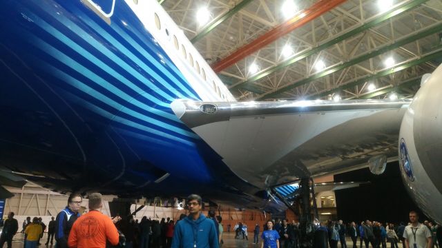 BOEING 777-9 (N779XW) - I was at the rollout in the factory.