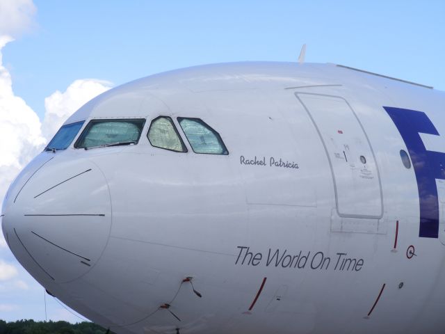 Airbus A310 — - Rachel Patricia on the nose, parked at Ottawa Fed Ex ramp.