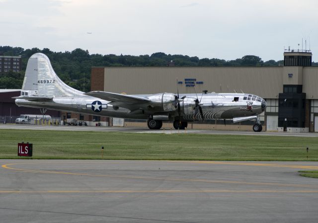 Boeing B-29 Superfortress (46-9972) - B-29 taxiing at Holman Filed, July 13, 2019.