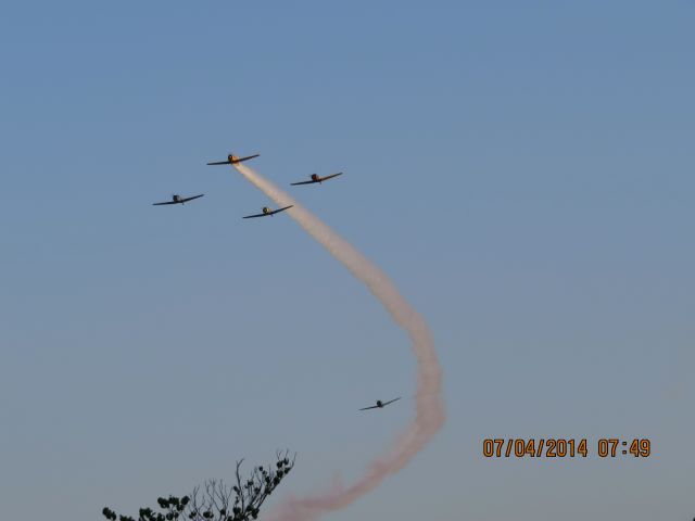 LDA14454 — - Duck Creek at Grand Lake Oklahoma small airshow before the biggest fireworks show in the Midwest.