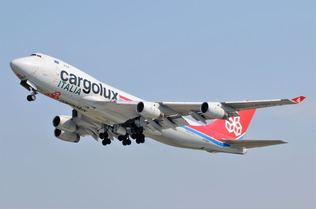 Boeing 747-400 (LX-RCV) - IND 23-L 08-03-17 FLT 770 TO ORD