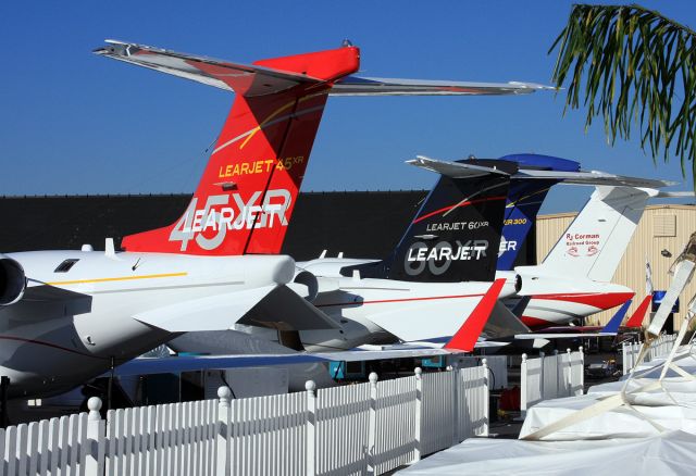 Learjet 45 (N40012) - NBAA 2010 - Bombardier Tail Line Up