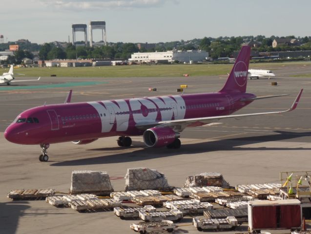 Airbus A321 (TF-MOM) - Terminal E, parking. June 24th, 2015