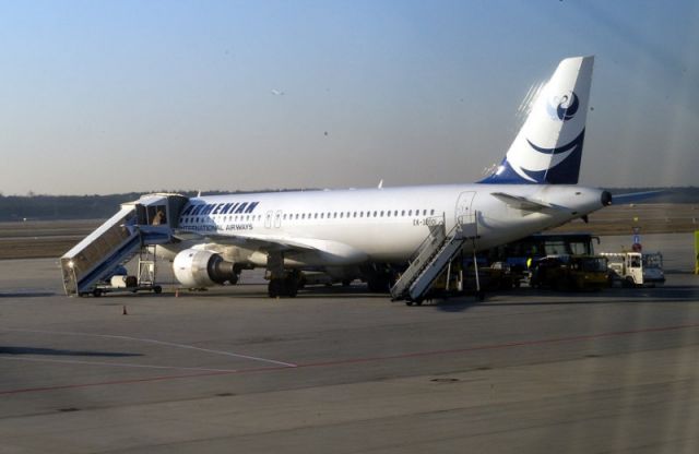 Airbus A320 (EK-32001) - Damaged beyond repair at a fire at Zavetem Airport Belgium on 05-May-06