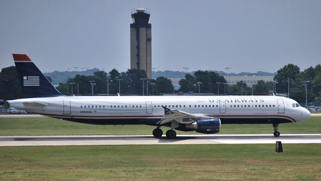 Airbus A321 (N194UW) - Rolling 18C - 7/15/10