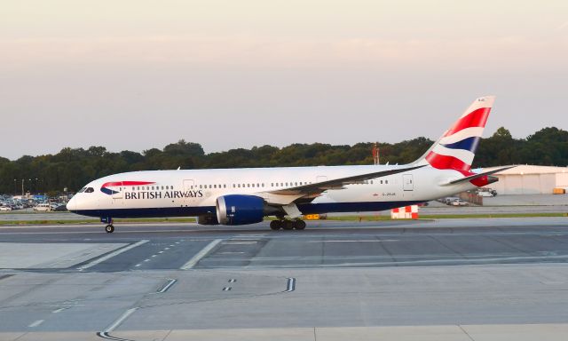 Boeing 787-8 (G-ZBJB) - British Airways Boeing 787-8 Dreamliner G-ZBJB in Baltimore 