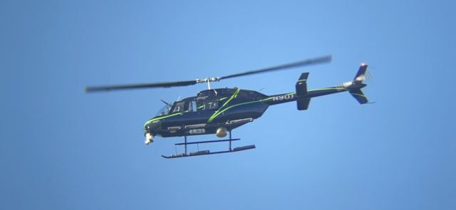 Bell JetRanger (N9UJ) - N9UJ Circling above Fair Lawn, NJ, Above an active news scene before headed back to KLDJ. (October 19 4:38 PM EDT)